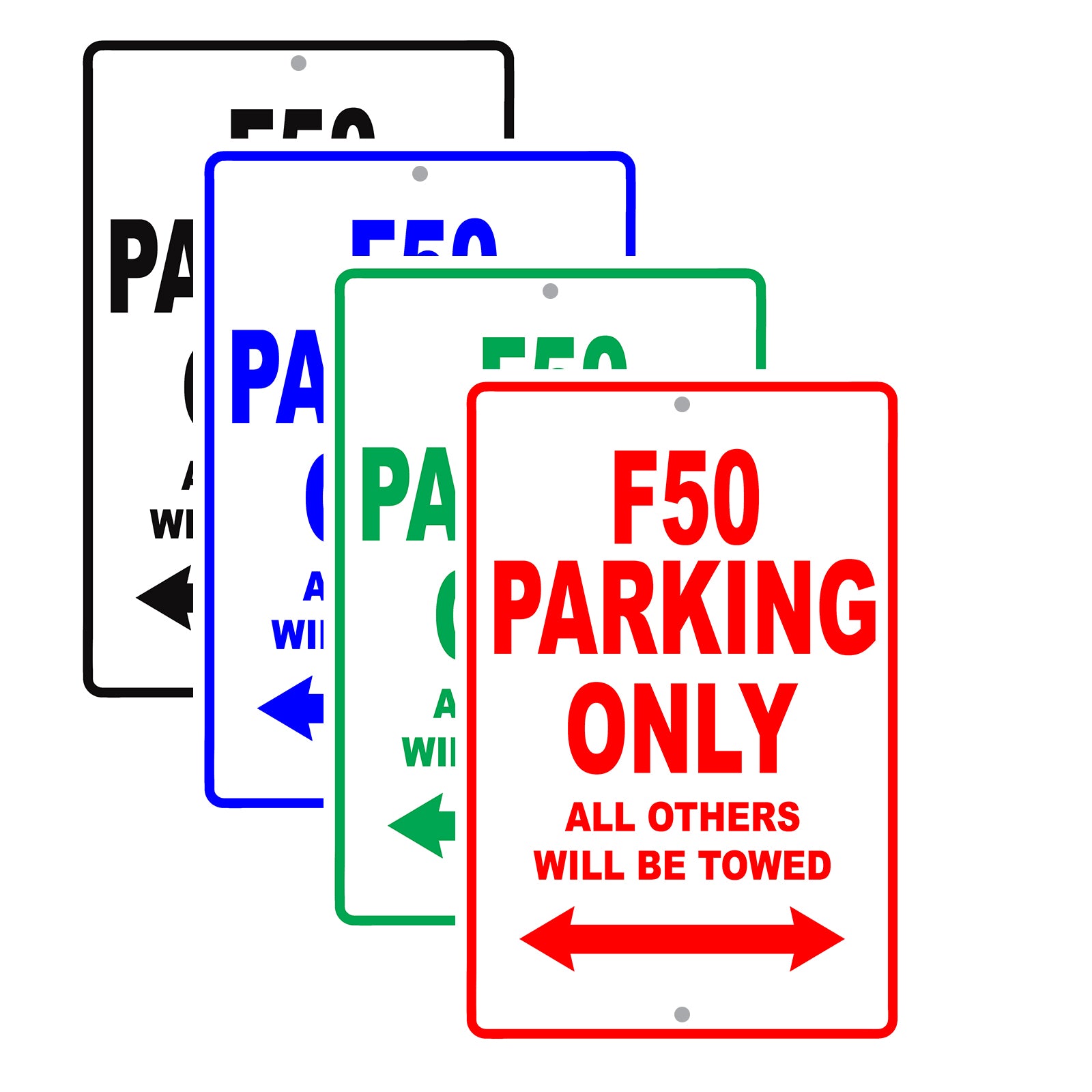 Ferrari F50 Parking Only All Others Will Be Towed Aluminum Decor Garage Sign