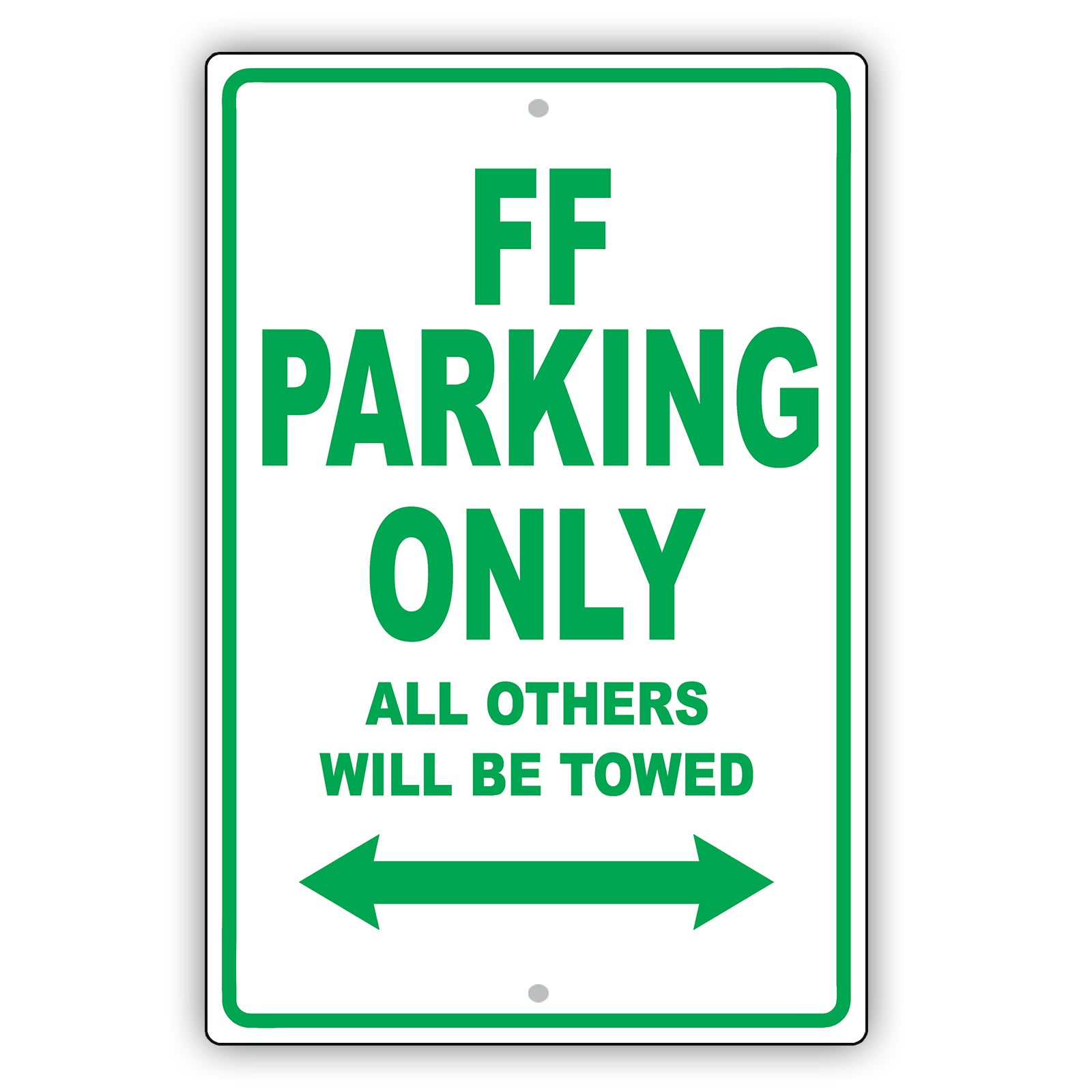 Ferrari Ff Parking Only All Others Will Be Towed Aluminum Decor Garage Sign