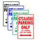 Ferrari Gtc4lusso Parking Only All Others Will Be Towed Aluminum Decor Garage Sign