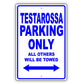 Ferrari Testarossa Parking Only All Others Will Be Towed Aluminum Decor Garage Sign