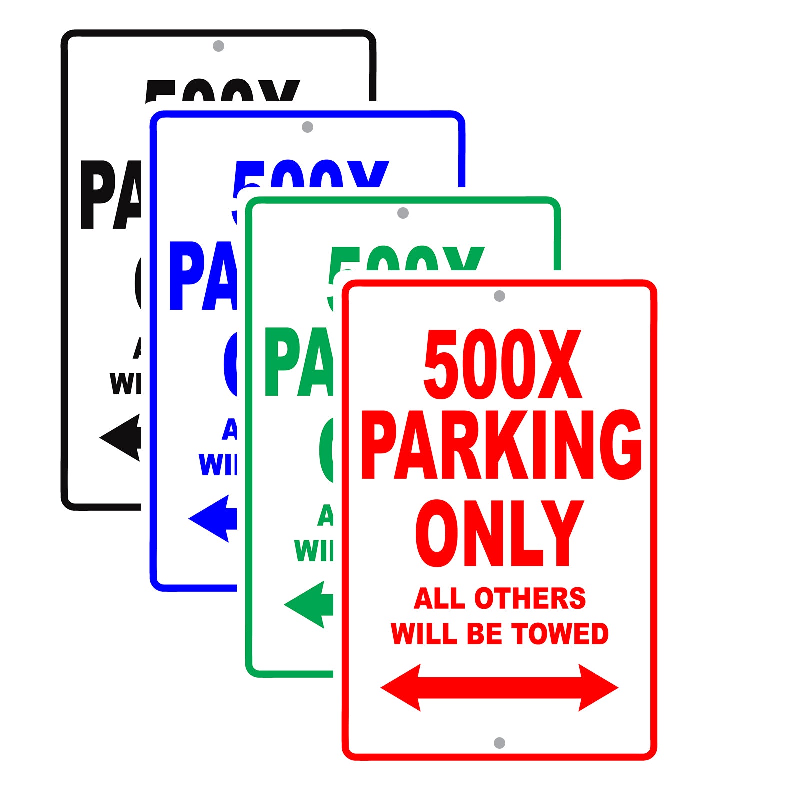 Fiat 500x Parking Only All Others Will Be Towed Aluminum Decor Garage Sign