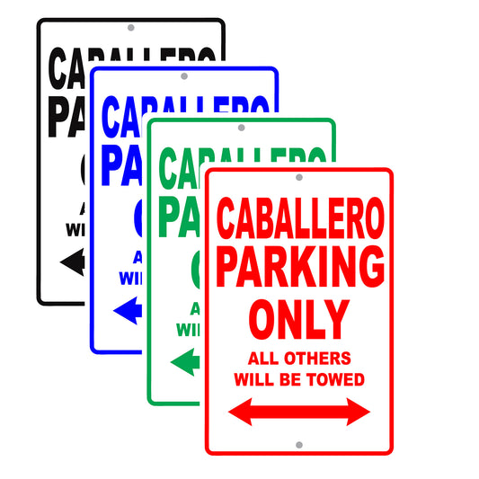 Gmc Caballero Parking Only All Others Will Be Towed Aluminum Decor Garage Sign