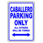 Gmc Caballero Parking Only All Others Will Be Towed Aluminum Decor Garage Sign