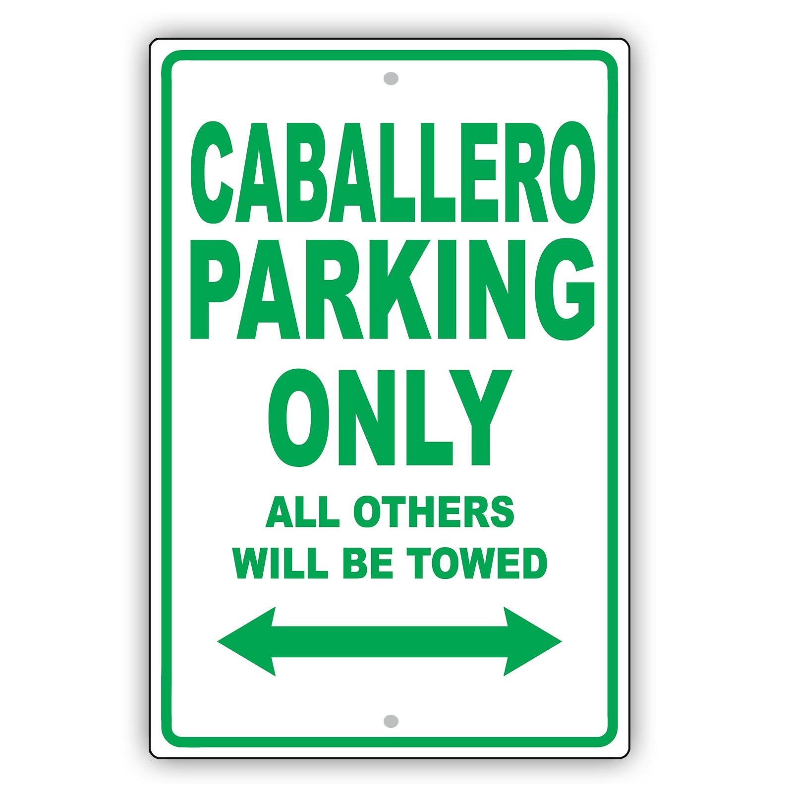 Gmc Caballero Parking Only All Others Will Be Towed Aluminum Decor Garage Sign