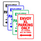Gmc Envoy Xl Parking Only All Others Will Be Towed Aluminum Decor Garage Sign