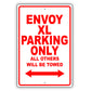 Gmc Envoy Xl Parking Only All Others Will Be Towed Aluminum Decor Garage Sign