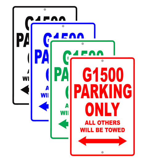 Gmc G1500 Parking Only All Others Will Be Towed Aluminum Decor Garage Sign