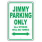 Gmc Jimmy Parking Only All Others Will Be Towed Aluminum Decor Garage Sign