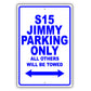 Gmc S15 Jimmy Parking Only All Others Will Be Towed Aluminum Decor Garage Sign