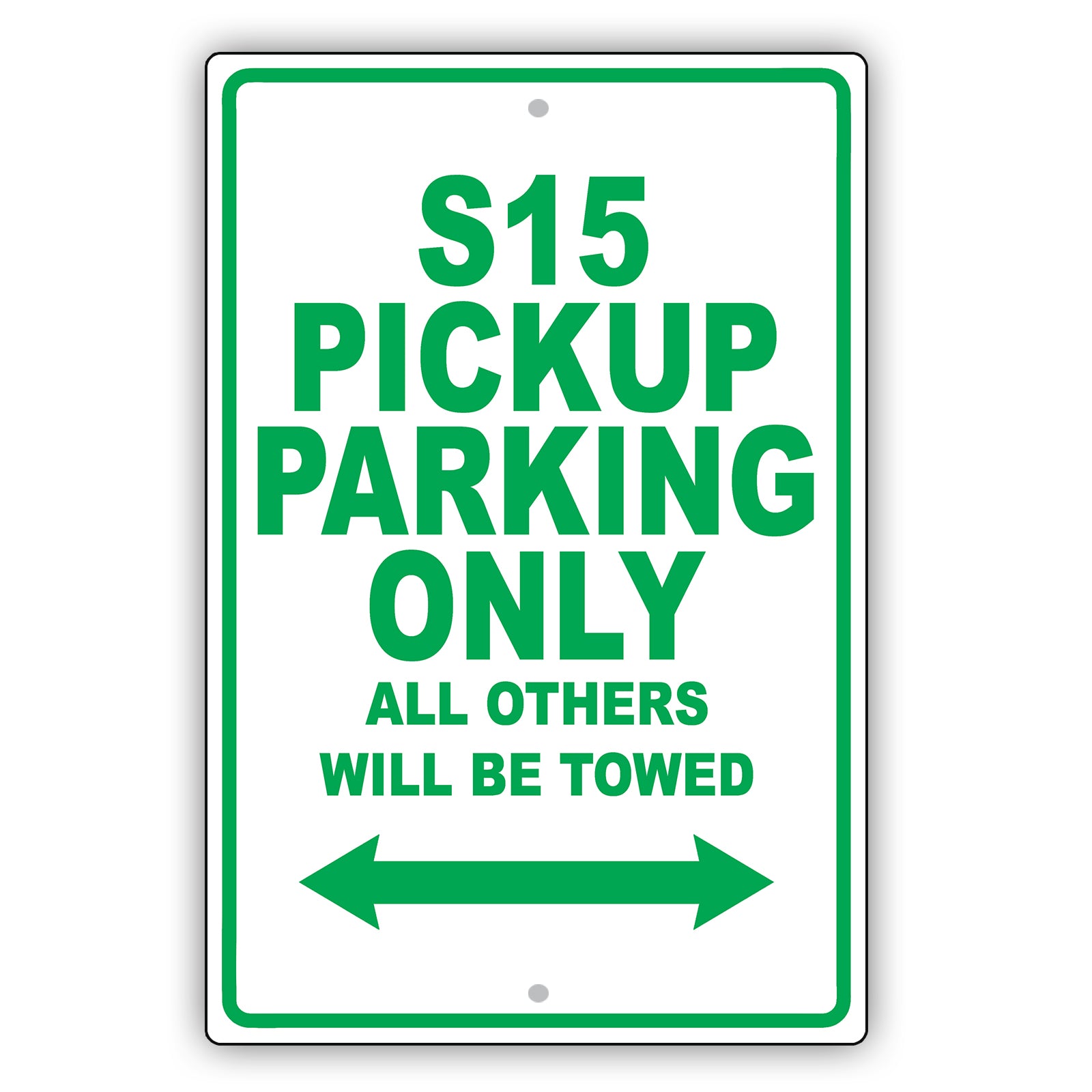 Gmc S15 Pickup Parking Only All Others Will Be Towed Aluminum Decor Garage Sign