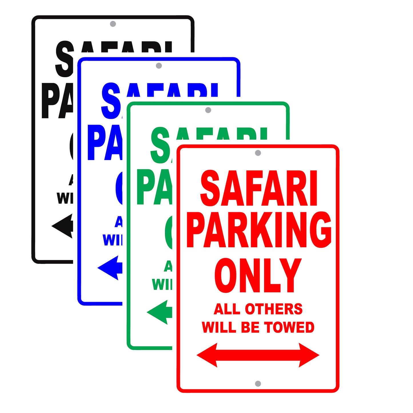 Gmc Safari Parking Only All Others Will Be Towed Aluminum Decor Garage Sign