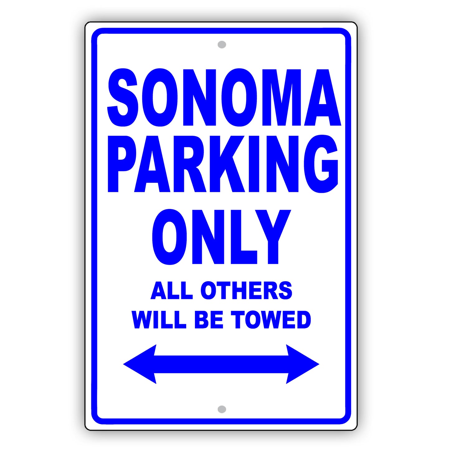 Gmc Sonoma Parking Only All Others Will Be Towed Aluminum Decor Garage Sign