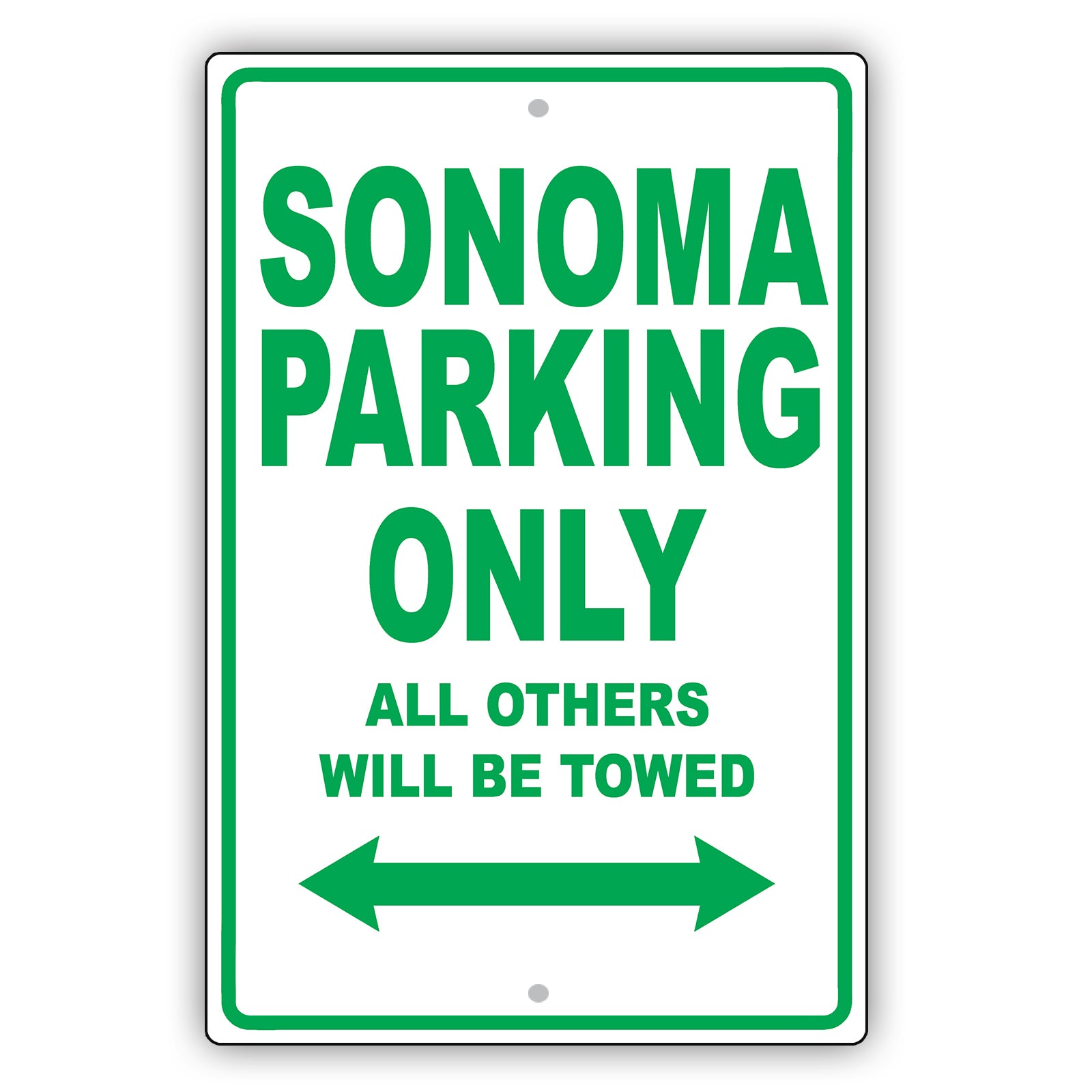 Gmc Sonoma Parking Only All Others Will Be Towed Aluminum Decor Garage Sign