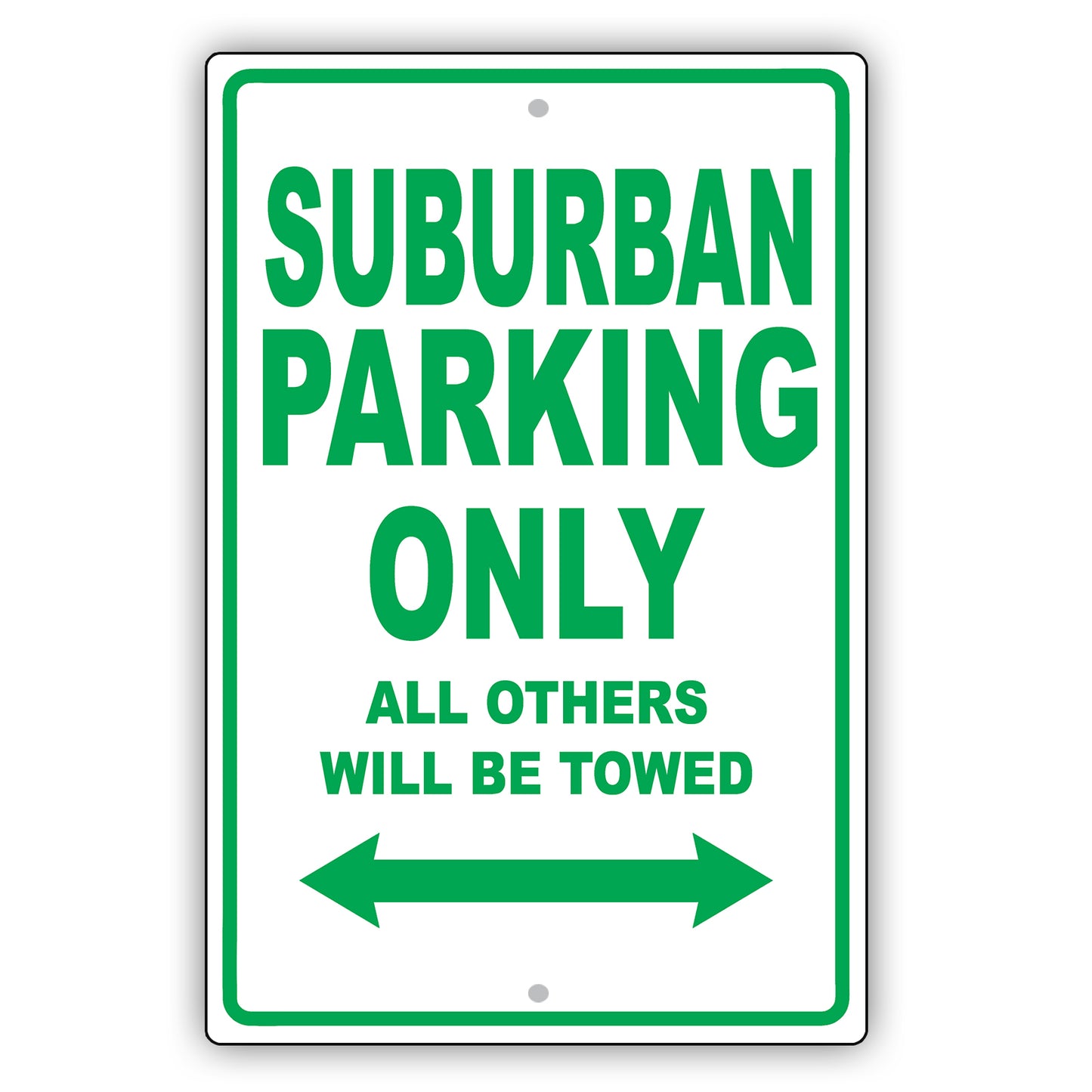 Gmc Suburban Parking Only All Others Will Be Towed Aluminum Decor Garage Sign