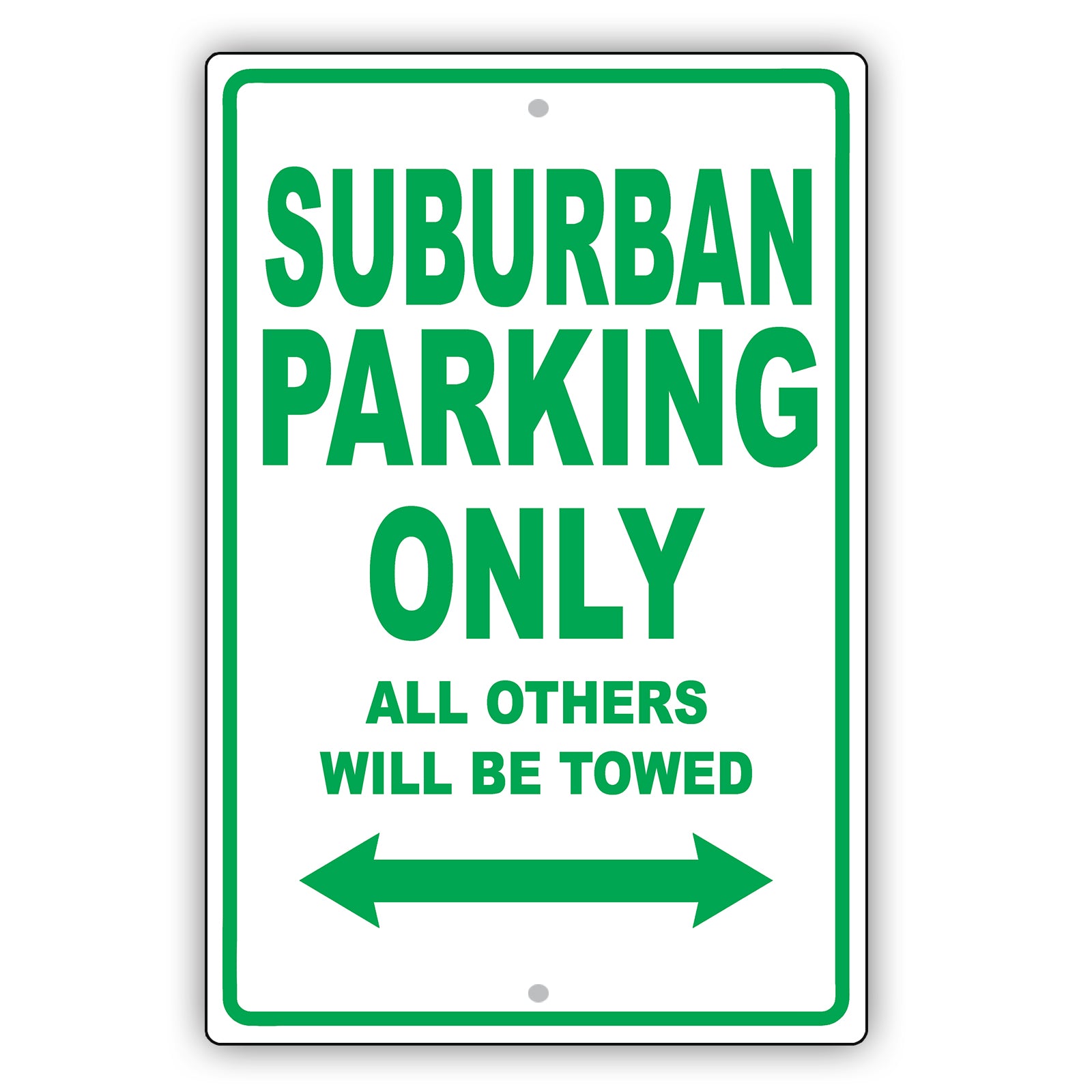 Gmc Suburban Parking Only All Others Will Be Towed Aluminum Decor Garage Sign