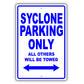 Gmc Syclone Parking Only All Others Will Be Towed Aluminum Decor Garage Sign