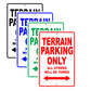 Gmc Terrain Parking Only All Others Will Be Towed Aluminum Decor Garage Sign