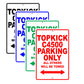 Gmc Topkick C4500 Parking Only All Others Will Be Towed Aluminum Decor Garage Sign