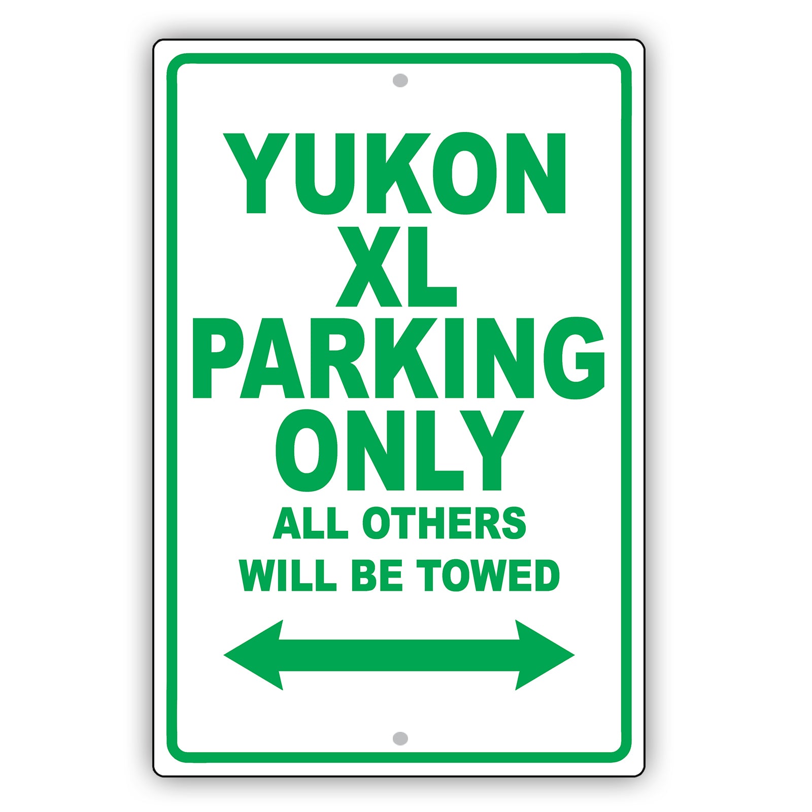Gmc Yukon Xl Parking Only All Others Will Be Towed Aluminum Decor Garage Sign