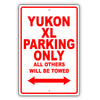 Gmc Yukon Xl Parking Only All Others Will Be Towed Aluminum Decor Garage Sign