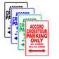 Honda Accord Crosstour Parking Only All Others Will Be Towed Aluminum Garage Sign