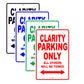Honda Clarity Parking Only All Others Will Be Towed Aluminum Decor Garage Sign
