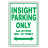 Honda Insight Parking Only All Others Will Be Towed Aluminum Decor Garage Sign