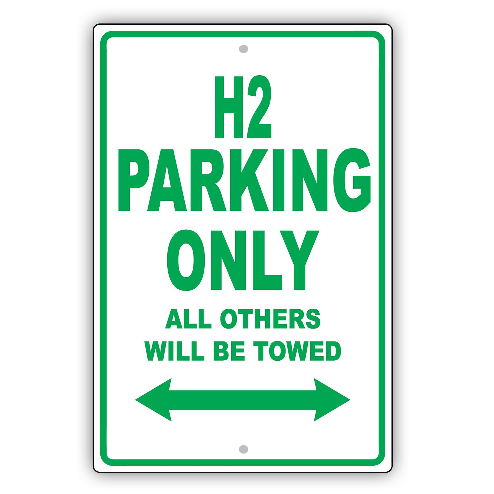 Hummer H2 Parking Only All Others Will Be Towed Aluminum Decor Garage Sign