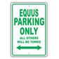 Hyundai Equus Parking Only All Others Will Be Towed Aluminum Decor Garage Sign