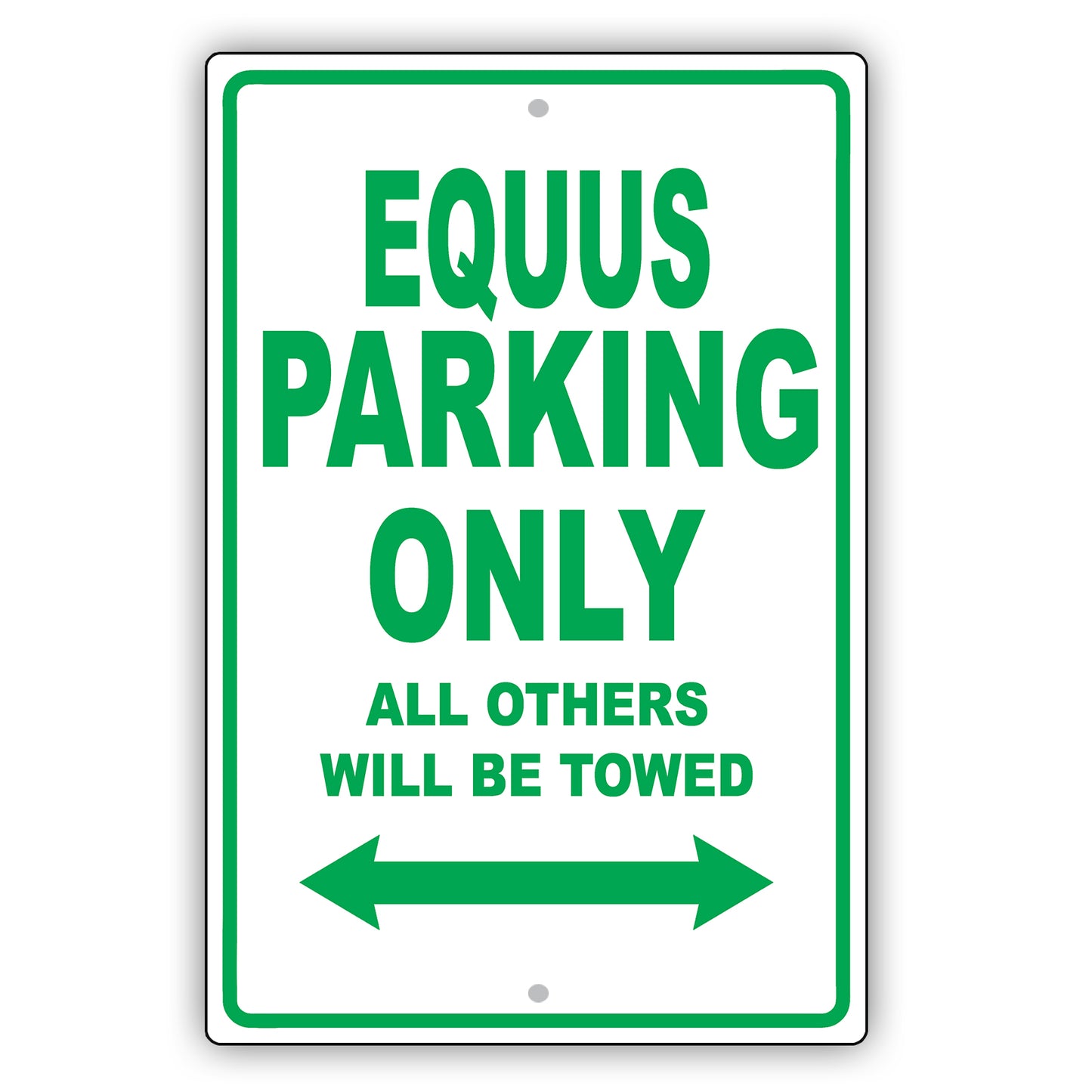 Hyundai Equus Parking Only All Others Will Be Towed Aluminum Decor Garage Sign