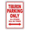 Hyundai Tiburon Parking Only All Others Will Be Towed Aluminum Decor Garage Sign