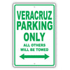 Hyundai Veracruz Parking Only All Others Will Be Towed Aluminum Decor Garage Sign