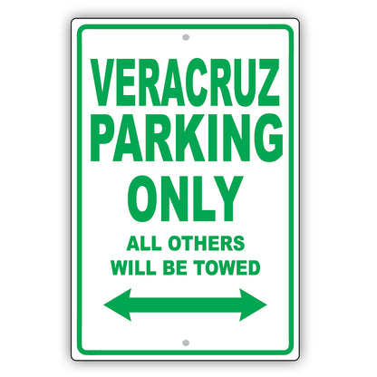 Hyundai Veracruz Parking Only All Others Will Be Towed Aluminum Decor Garage Sign