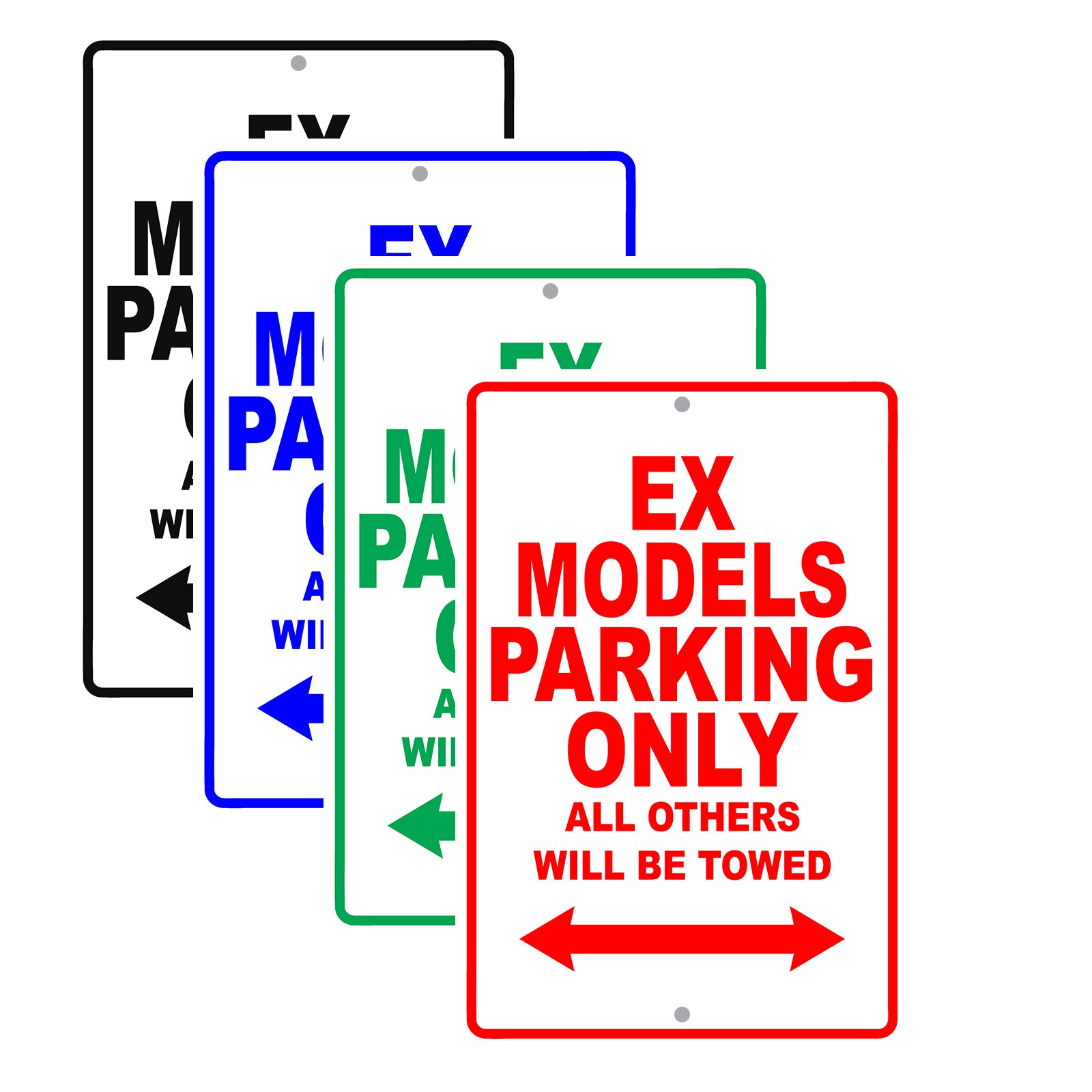 Infiniti Ex Models Parking Only All Others Will Be Towed Aluminum Decor Garage Sign