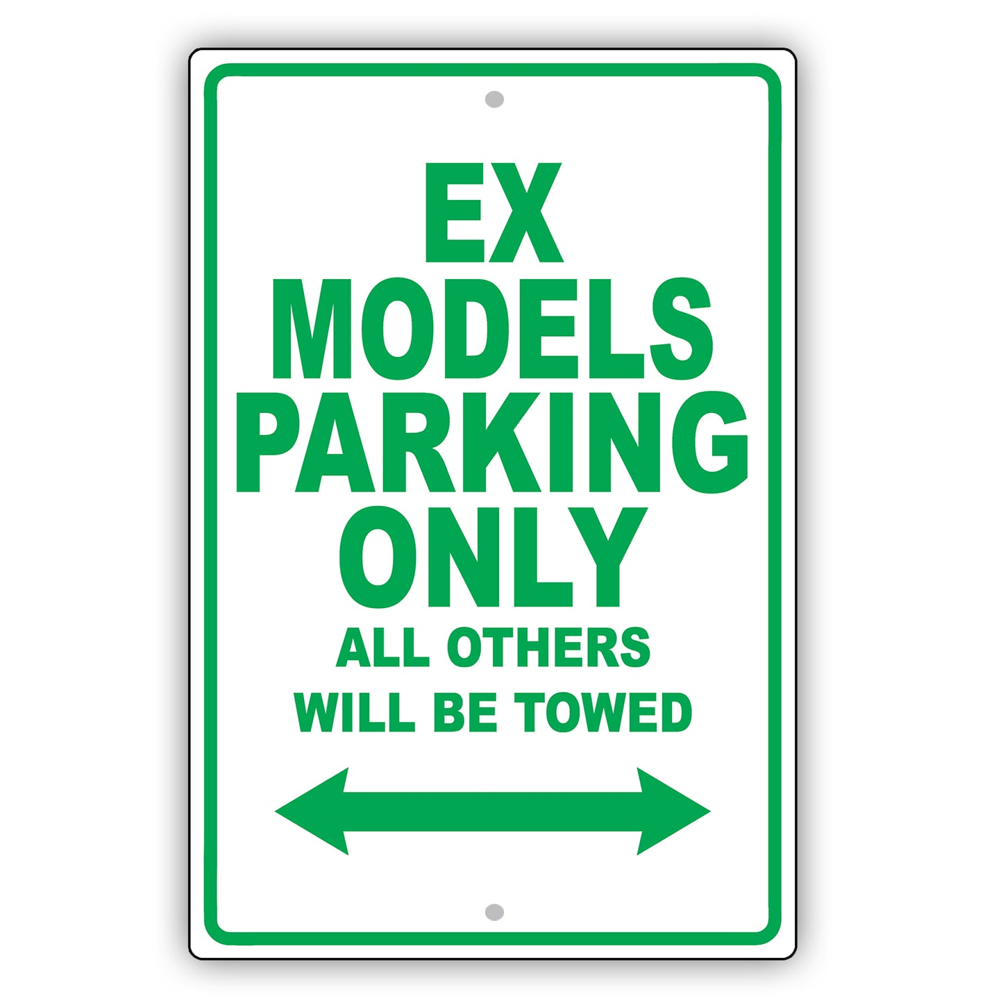 Infiniti Ex Models Parking Only All Others Will Be Towed Aluminum Decor Garage Sign