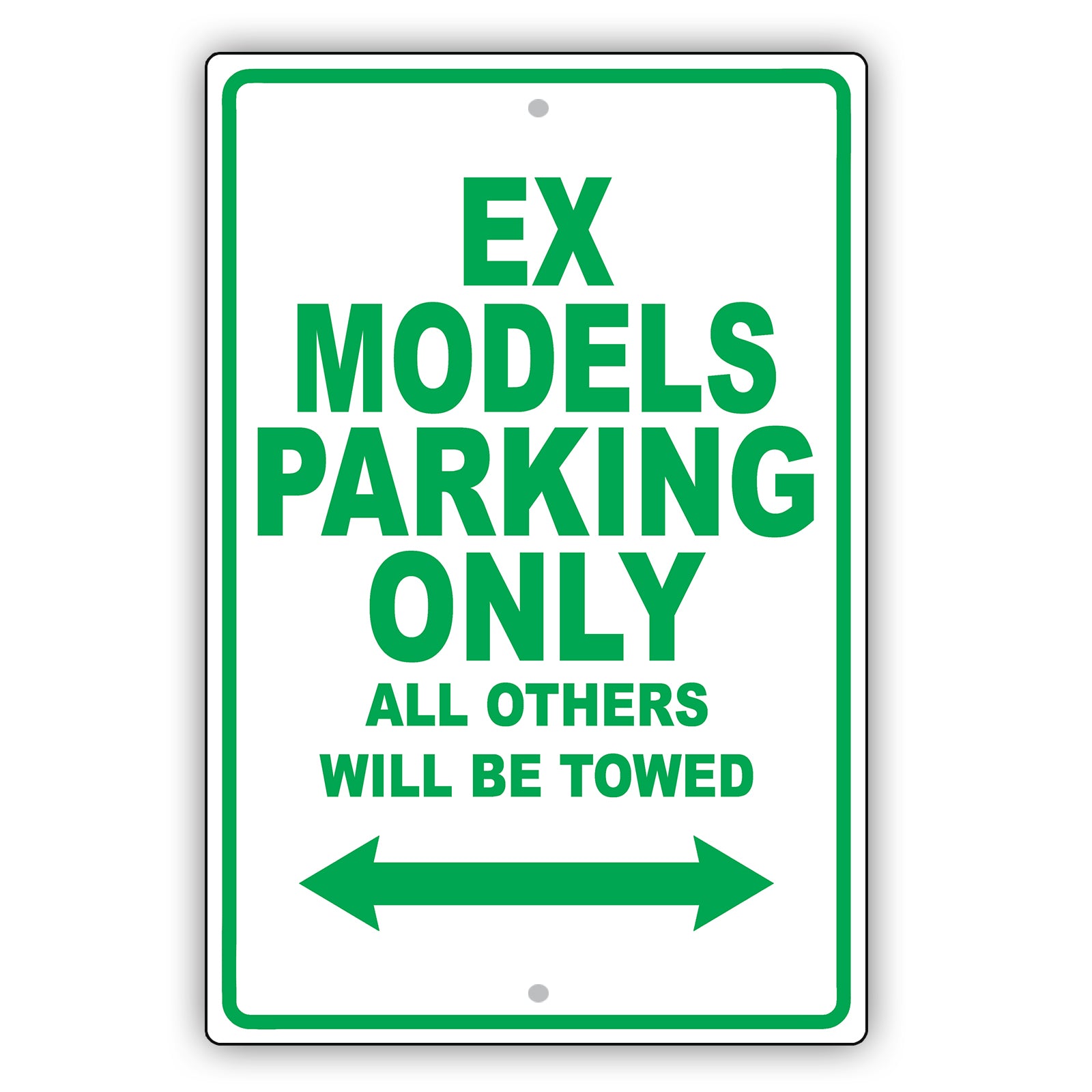 Infiniti Ex Models Parking Only All Others Will Be Towed Aluminum Decor Garage Sign