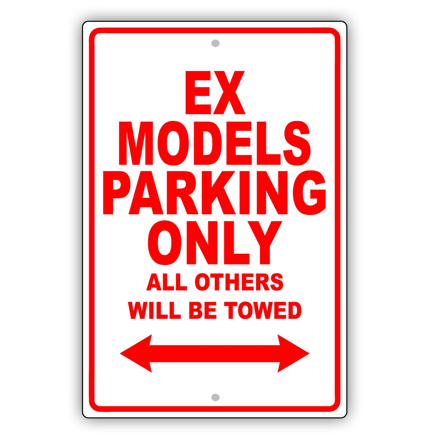 Infiniti Ex Models Parking Only All Others Will Be Towed Aluminum Decor Garage Sign