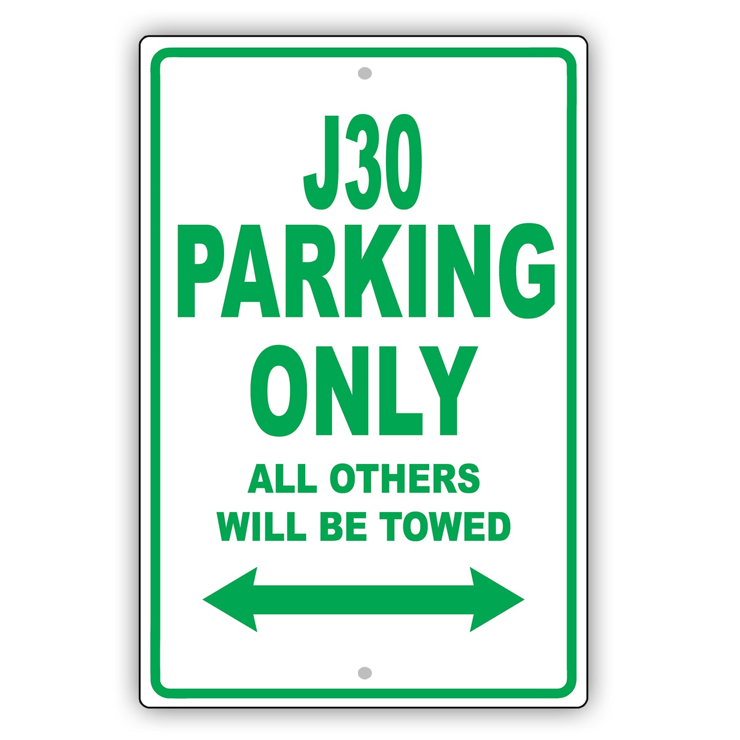 Infiniti J30 Parking Only All Others Will Be Towed Aluminum Decor Garage Sign
