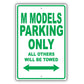 Infiniti M Models Parking Only All Others Will Be Towed Aluminum Decor Garage Sign