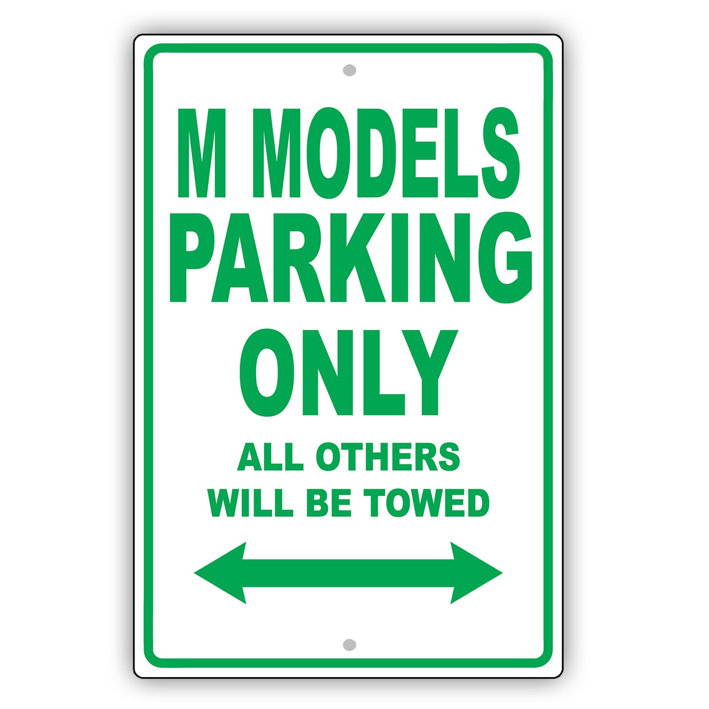 Infiniti M Models Parking Only All Others Will Be Towed Aluminum Decor Garage Sign
