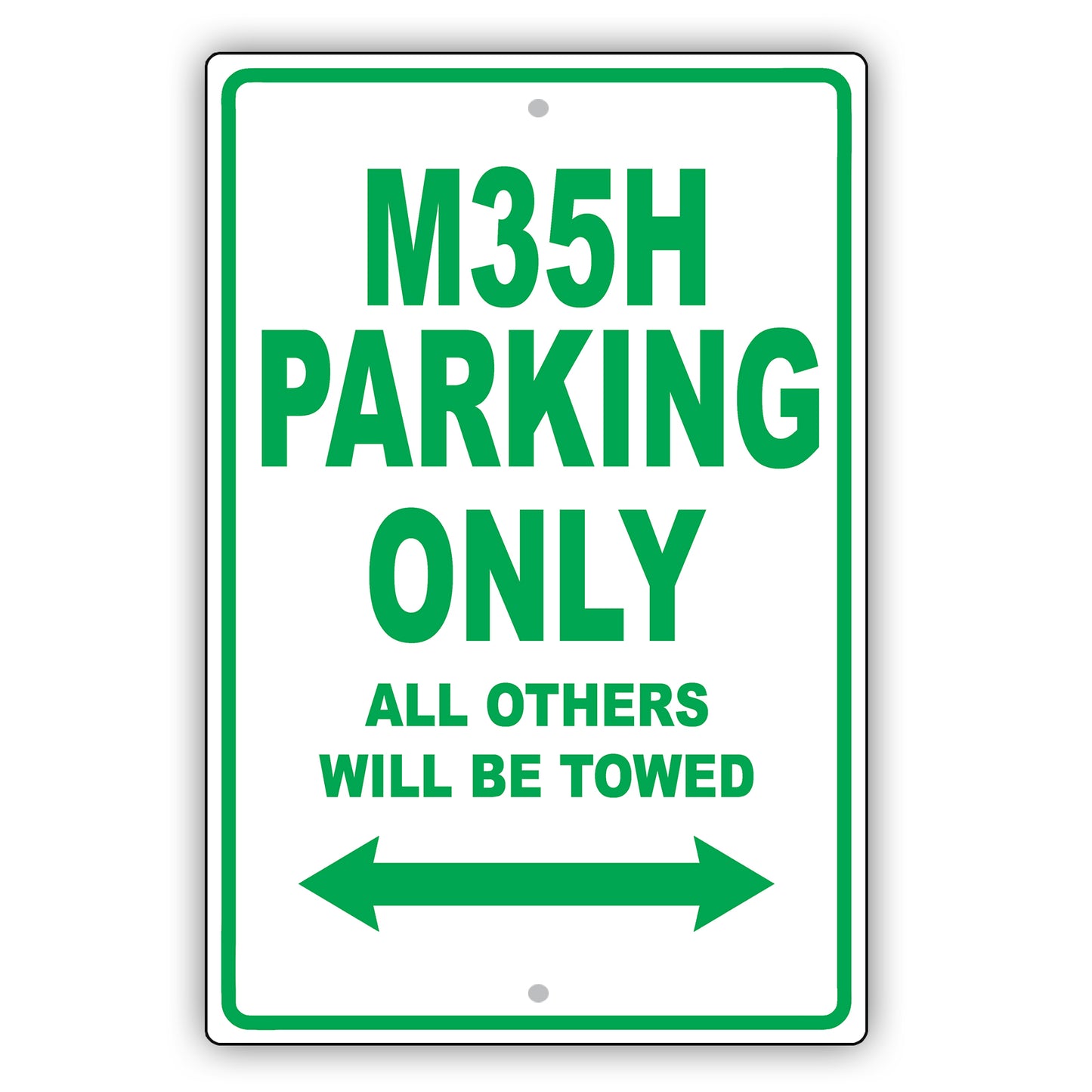 Infiniti M35h Parking Only All Others Will Be Towed Aluminum Decor Garage Sign