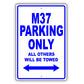 Infiniti M37 Parking Only All Others Will Be Towed Aluminum Decor Garage Sign