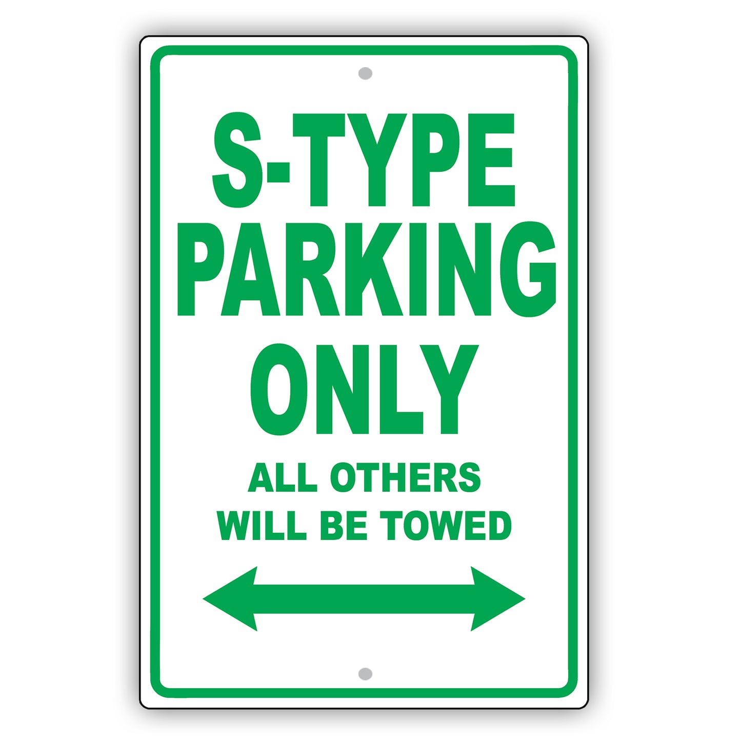 Jaguar S Type Parking Only All Others Will Be Towed Aluminum Decor Garage Sign