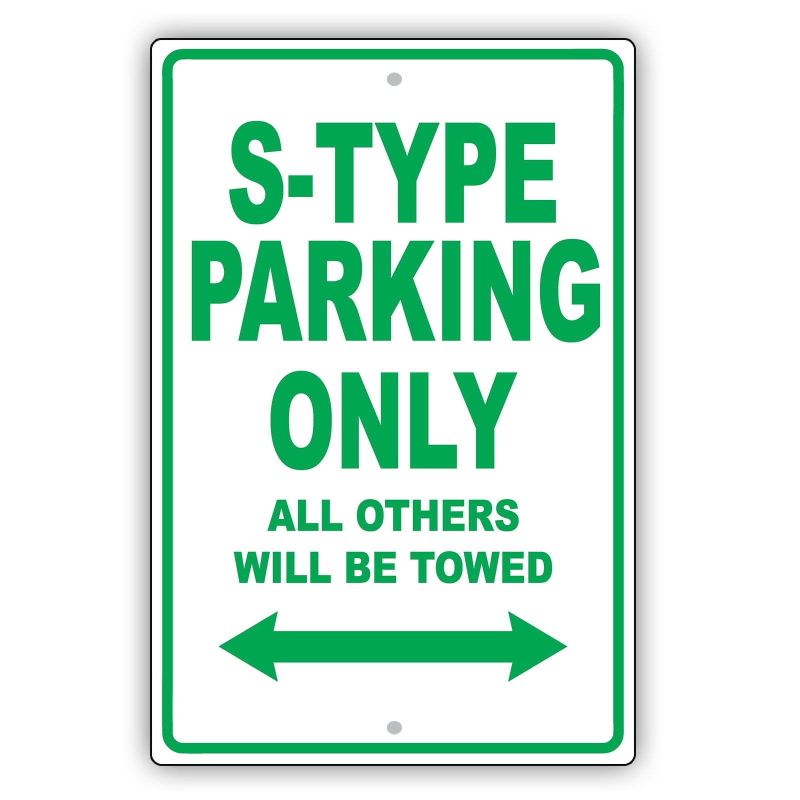 Jaguar S Type Parking Only All Others Will Be Towed Aluminum Decor Garage Sign