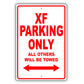 Jaguar Xf Parking Only All Others Will Be Towed Aluminum Decor Garage Sign