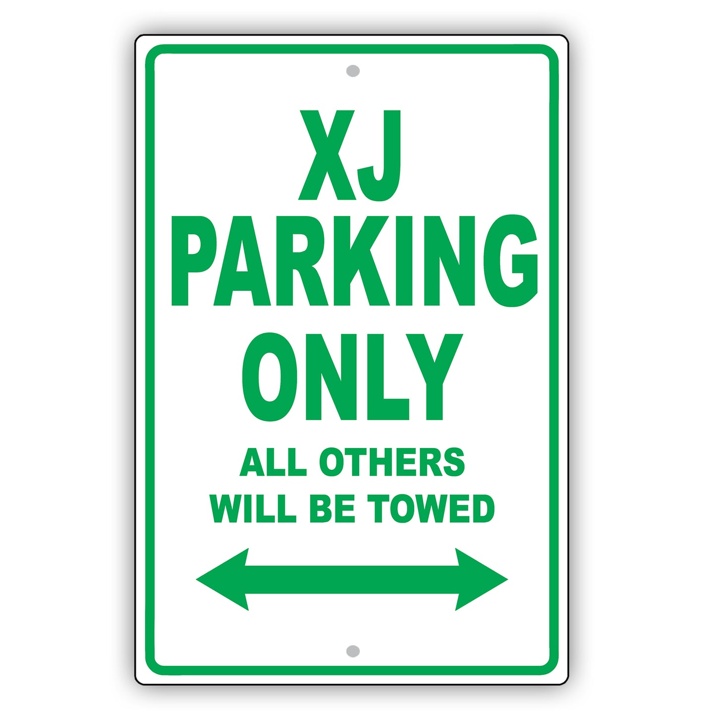 Jaguar Xj Parking Only All Others Will Be Towed Aluminum Decor Garage Sign