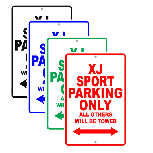 Jaguar Xj Sport Parking Only All Others Will Be Towed Aluminum Decor Garage Sign