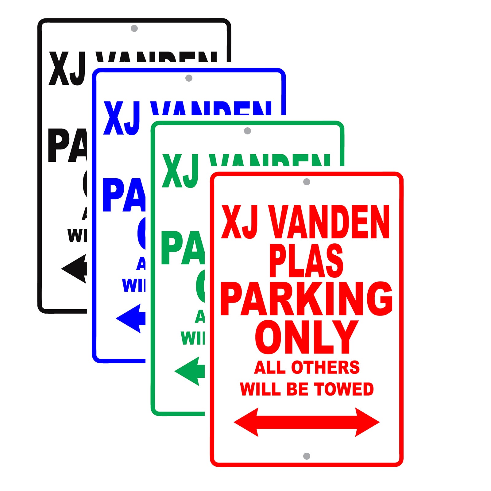 Jaguar Xj Vanden Plas Parking Only Others Will Be Towed Aluminum Decor Garage Sign