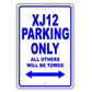 Jaguar Xj12 Parking Only All Others Will Be Towed Aluminum Decor Garage Sign