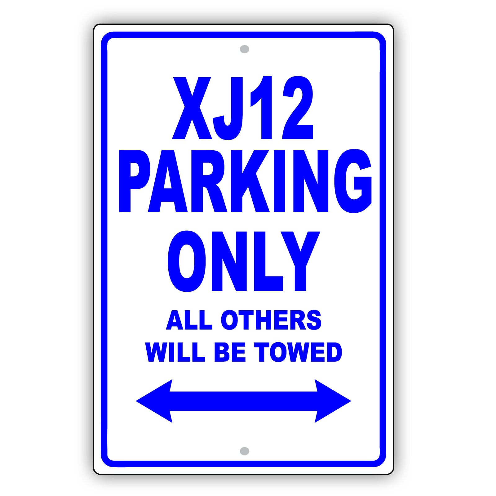 Jaguar Xj12 Parking Only All Others Will Be Towed Aluminum Decor Garage Sign